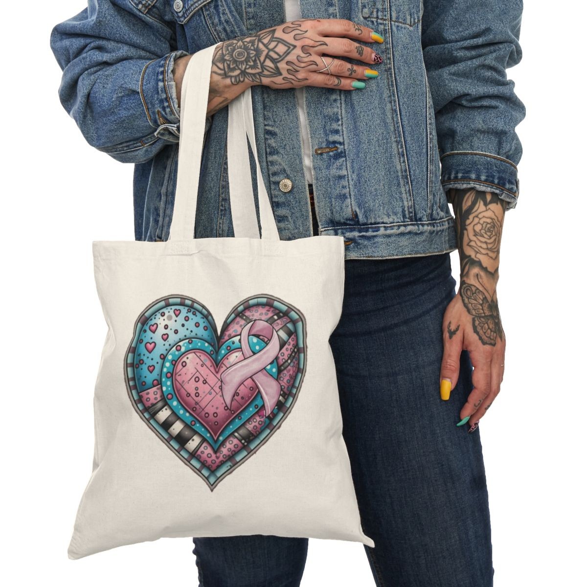 canvas bag, tote bag, cancer deign bag
